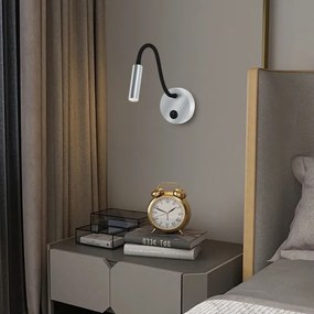 Lampă LED flexibilă de perete Brilagi MAYA LED/3W/230V 4000K argintiu