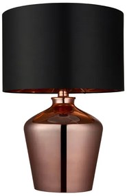 Lampă de masă Endon 61149 WALDORF 1xE27/10W/230V cupru/negru