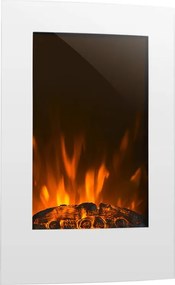 Klarstein Lausanne Vertical, șemineu electric, 2000 W, timer săptămânal, alb