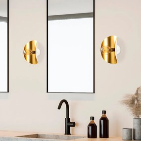 Aplică de perete albă/aurie Sivani – Opviq lights