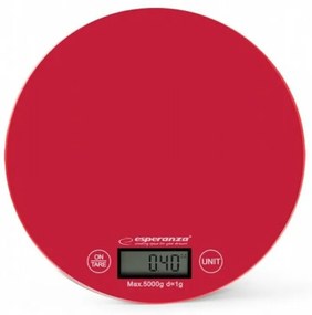 Cantar de bucatarie Esperanza Mango EKS003R max. 5kg Rosu