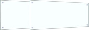 vidaXL Panou de bucătărie 2 pcs Transparent 100 x 40 cm
