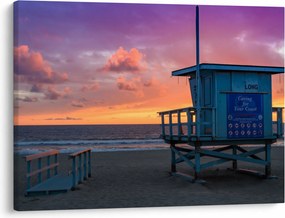 Tablou de pe plaja Santa Monica (70x50 cm)