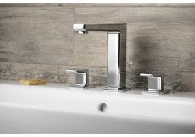 Sapho - Baterie pentru lavoar cu 3 găuri TURSI, crom lucios