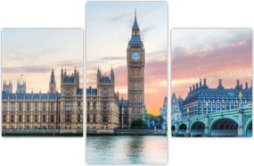 Tablou - Londra în culori pastelate (90x60 cm)