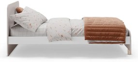 Pat pentru copii crem din lemn de pin 90x190 cm Nora – Marckeric