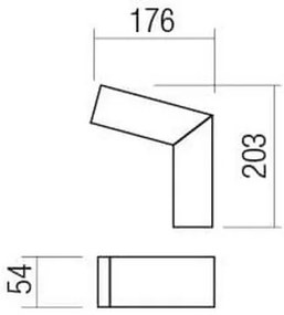Aplică LED de exterior WOODY LED/10W/230V IP54 antracit Redo 90510