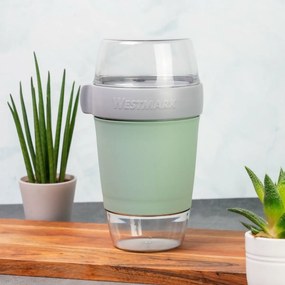 Recipient pentru alimente din trei piese Westmark,1150 ml, verde mentă, L