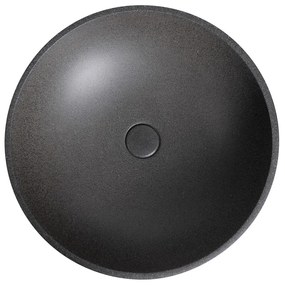 Chiuvetă gri închis rotundă din beton ø 44 cm Turf – Sapho