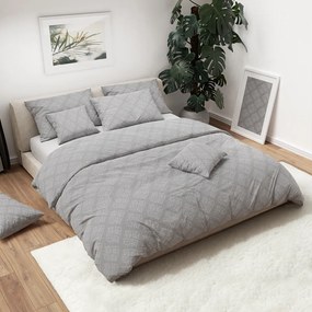 Lenjerie de pat bumbac gri TAPET Dimensiune lenjerie de pat: 70 x 90 cm | 140 x 200 cm