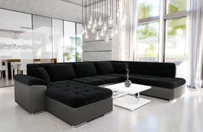 Colțar Talina cu funcție de dormit (Stânga U) (ekoskóra Soft 029 + Kronos 07). 1059427