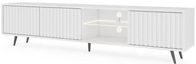 Masă TV Biel 175 (cu iluminat) (alb). 1098824