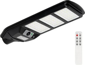 Corp Iluminat Stradal Solar LED 120W Novelite Suno cu Senzor Miscare, Protectie IP54, 3CCT Temperatura Culoare Selectabila, Eficienta Energetica