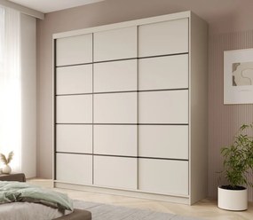 Dulap cu usi glisante, 200x58x215 cm, Greta 200, ADRK Furniture (Culoare: Casmir / Casmir)