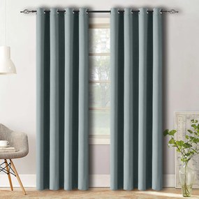 Draperie mentol OXFORD 140x250 cm Agatat: Inele metalice