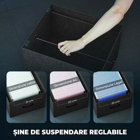 HOMCOM Birou Gaming în formă de L cu prize multiple, LED-uri, 165x80 cm, birou PC cu 2 sertare din material textil, 2 rafturi deschise, măsuță laterală și 2 suporturi monitor, din PAL și oțel, Negru | Aosom Romania