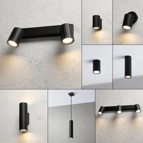 Brilagi - Corp de iluminat tip spot CRISPINA, 2x GU10, 10W, 230V, negru