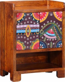 vidaXL Dulap pentru pantofi Maro 55 x 35 x 75 cm Lemn Solid de Acacia