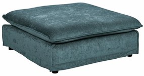 Taburete confortabil, suport pentru picioare Heaven 100cm, catifea verde albastrui A-40164 VC