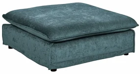 Taburete confortabil, suport pentru picioare Heaven 100cm, catifea verde albastrui A-40164 VC