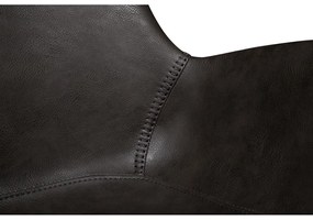 Scaun de sufragerie gri închis cu cotiere tapițat Hype – DAN-FORM Denmark