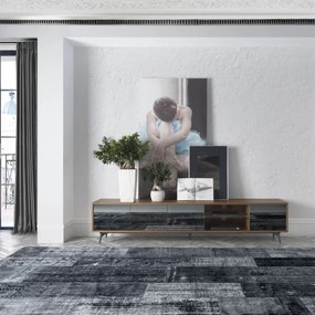 Comoda TV eleganta design LUX Allan AC-1403F-NOGAL