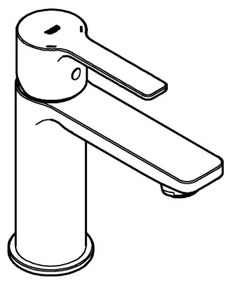 GROHE 23791001 - Baterie pentru lavoar LINEARE XS crom lucios