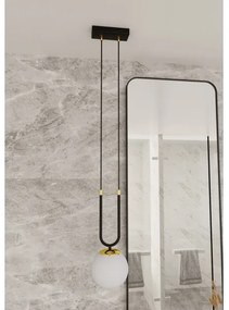 Lustră pe cablu GLAM 1xE14/10W/230V negru