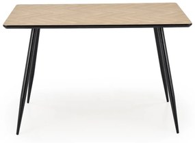 Masa Berto natur/negru L120 cm