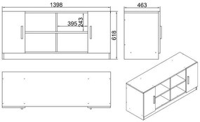 Dulap Vincent 6 (nuc + antracit). 1072633