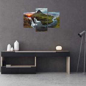 Tablou - Kirkjufell la apus (90x60 cm)