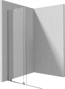 Paravan dus walk-in, otel slefuit, usa glisanta, 140x195 cm, Deante Prizma Otel slefuit, 1400x1950 mm