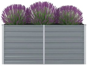 vidaXL Pat înalt straturi, 160x80x77, oțel galvanizat, gri