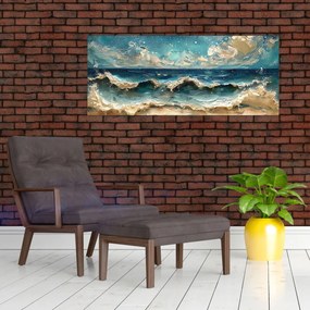 Tablou - Pictura mării (120x50 cm)