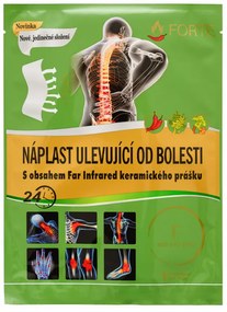 Plasture de încălzire cu capsaicină și pulbere ceramică cu infraroșu îndepărtat 12x18cm