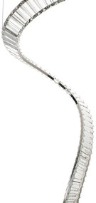 Lustra LED casa scarii design deosebit CHARMES 1A crom