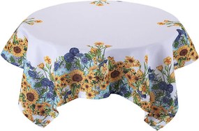 Față de masă centrală cu imprimeu FLOAREA-SOARELUI 85 x 85 cm