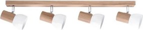 Spot-Light 2224474 - Aplica spot SVENDA, 4xE27/60W/230V, finisaj stejar