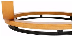 Set fotoliu și taburet cu tapițerie textilă Støraa Rika, gri