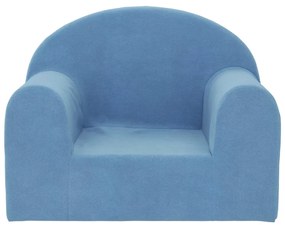 Canapea pentru copii, albastru, plus moale Albastru, Scaun