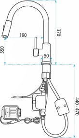 Baterie de bucătărie Rea Fresh Touch Brush Nickel