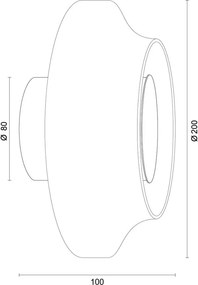 Aplica de perete LED moderna SOFI verde