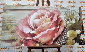 Tablou trandafir vintage elegant