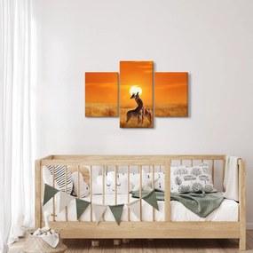 Tablou - Girafe în Parcul Național Serengeti (90x60 cm)