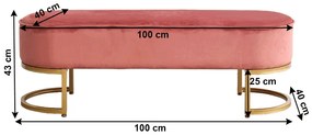 Bancă de design Morila (roz). 1064039