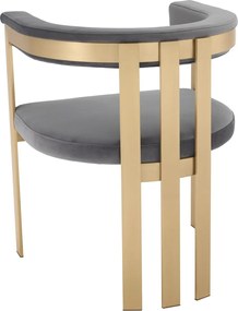 Scaun design elegant LUX Clubhouse gri 113444 HZ