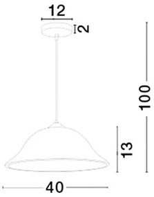 Lustra, Pendul design clasic Prego 40cm NVL-605805