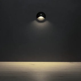 Kanlux 39136 - Aplica LED EXIN pentru trepte cu senzor, 2,5W/230V, 4000K, IP65, negru, rotund
