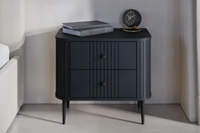 Set noptiere Vesper 56 cm - negru / picioare negre