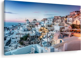 Tablou - Amurg în Santorini (90x60 cm)